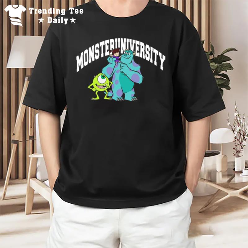 Mon'ter University Logo Design Cartoon T-Shirt