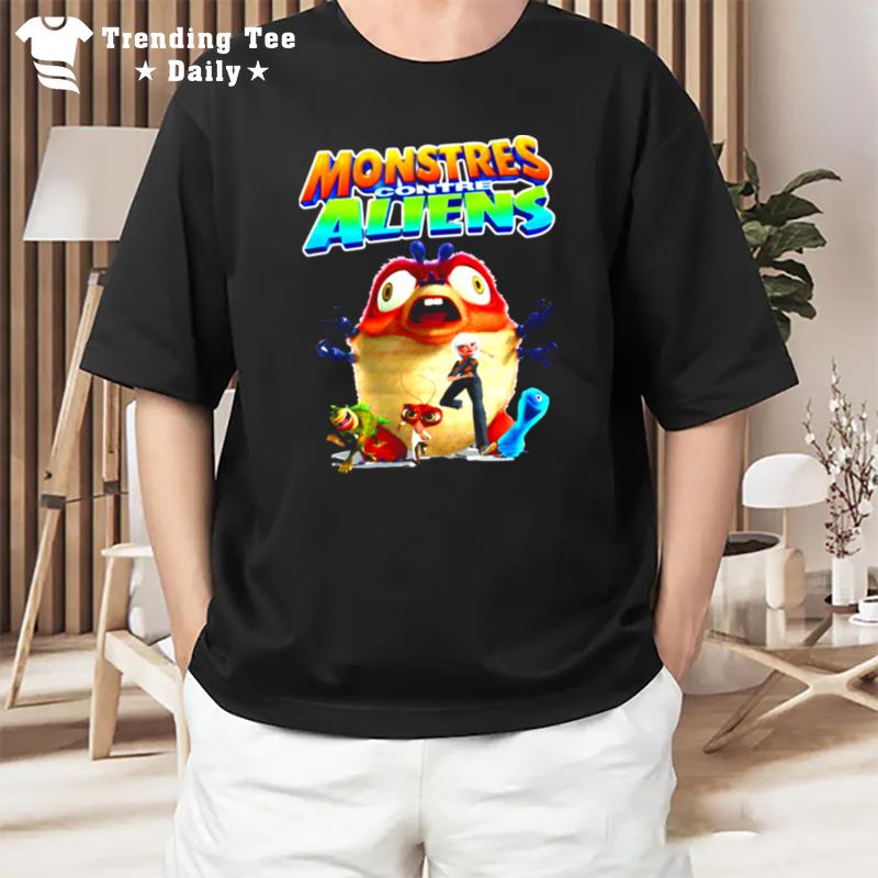 Mon'ters Vs Aliens Characters T-Shirt