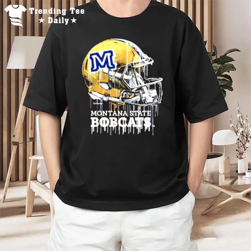 Montana State Bobcats Vintage Helmet Football T-Shirt