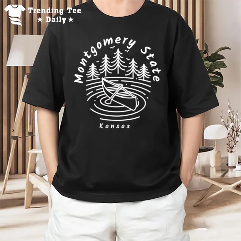 Montgomery State Fishing Lake Kansas T-Shirt