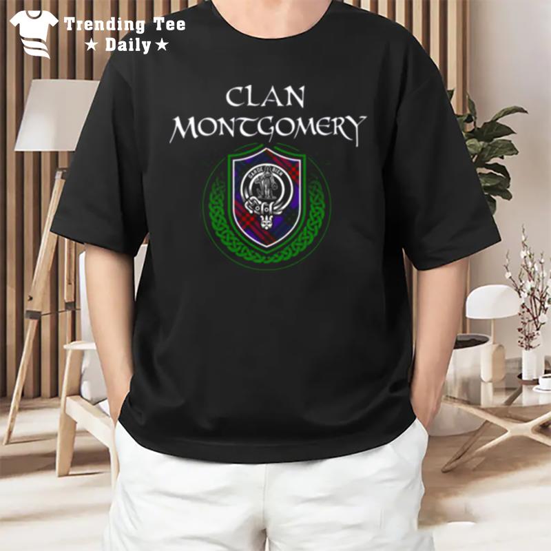 Montgomery Surname Scottish Clan'tartan Cres T-Shirt