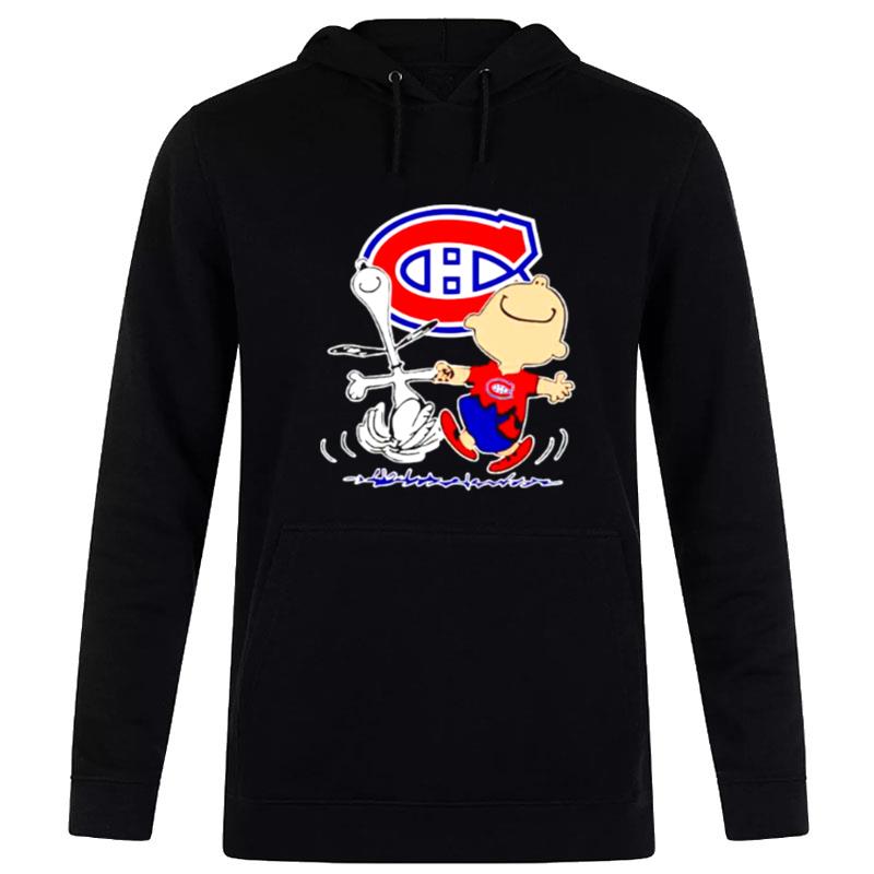 Montreal Canadiens Snoopy And Charlie Brown Dancing Hoodie