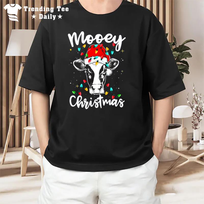 Mooey Christmas Santa Heifer T-Shirt