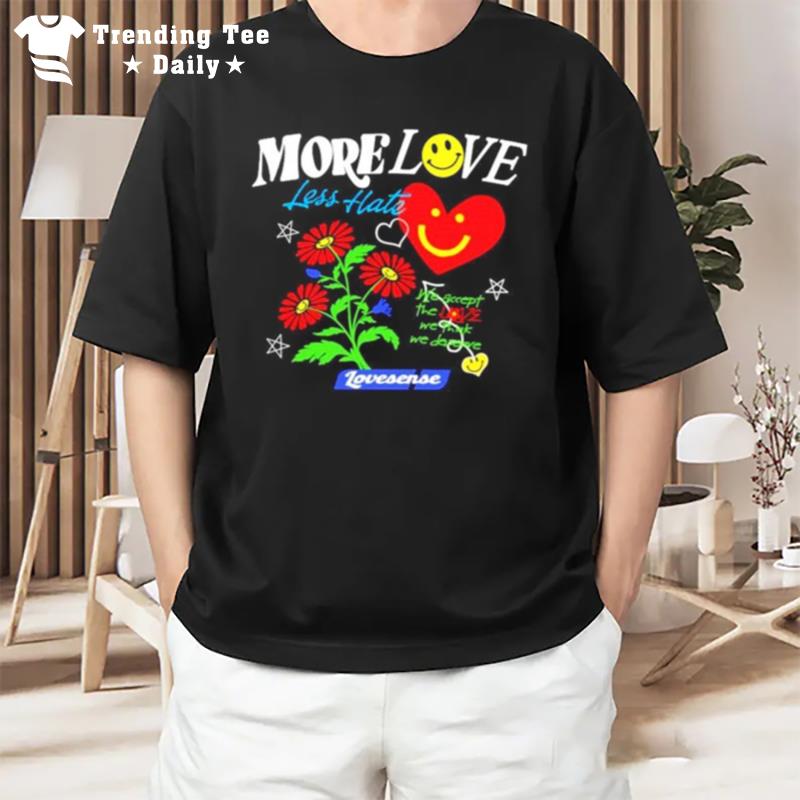 More Love Less Hate Lovense We Accept The Love We Think We Deserve T-Shirt