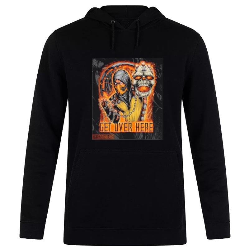 Mortal Kombat Addict Fatalities Daily Get Over Here Hoodie