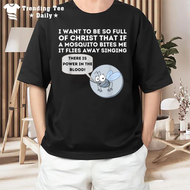 Mosquito Joke Funny Christian Bible & Jesus Outfit T-Shirt