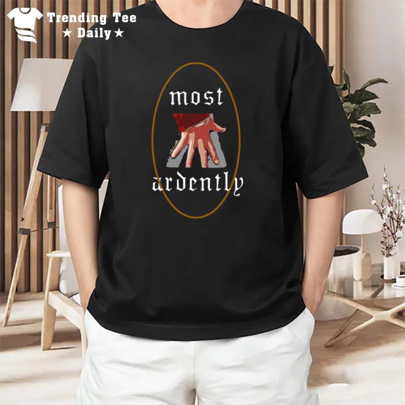 Most Ardently Hand Flex Gothic Oval Pride & Prejudice Matthew Macfadyen T-Shirt