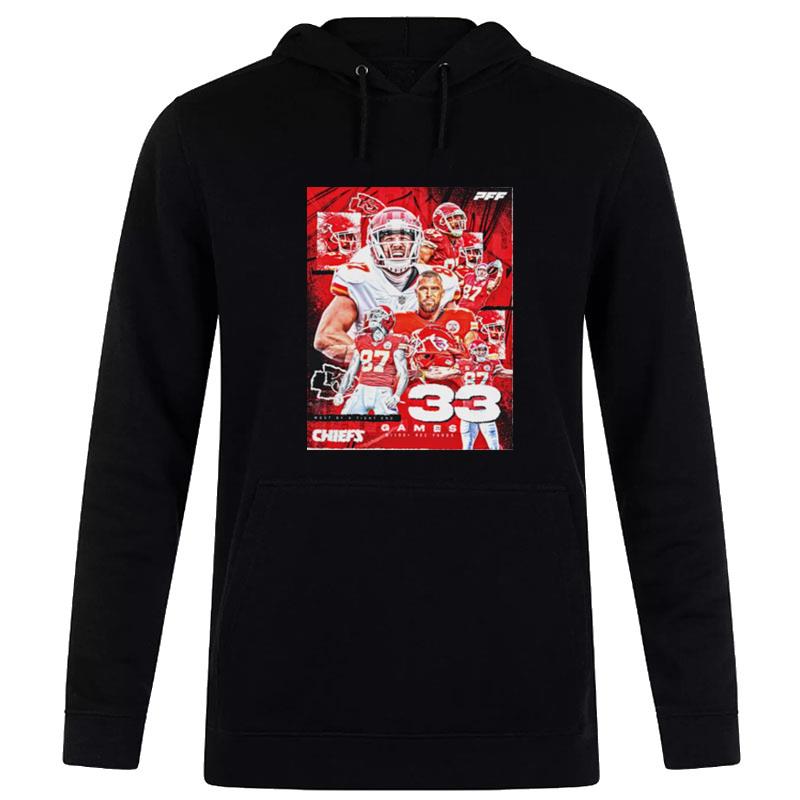 Most By Tight End Chiefs 33 Games Hoodie