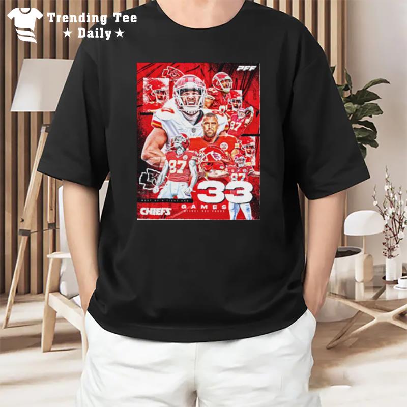 Most By Tight End Chiefs 33 Games T-Shirt