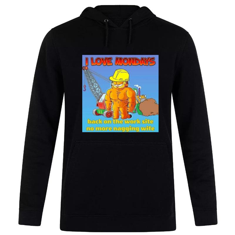 Motivational Garfield I Love Mondays Hoodie