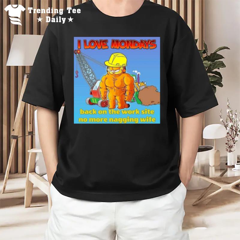 Motivational Garfield I Love Mondays T-Shirt