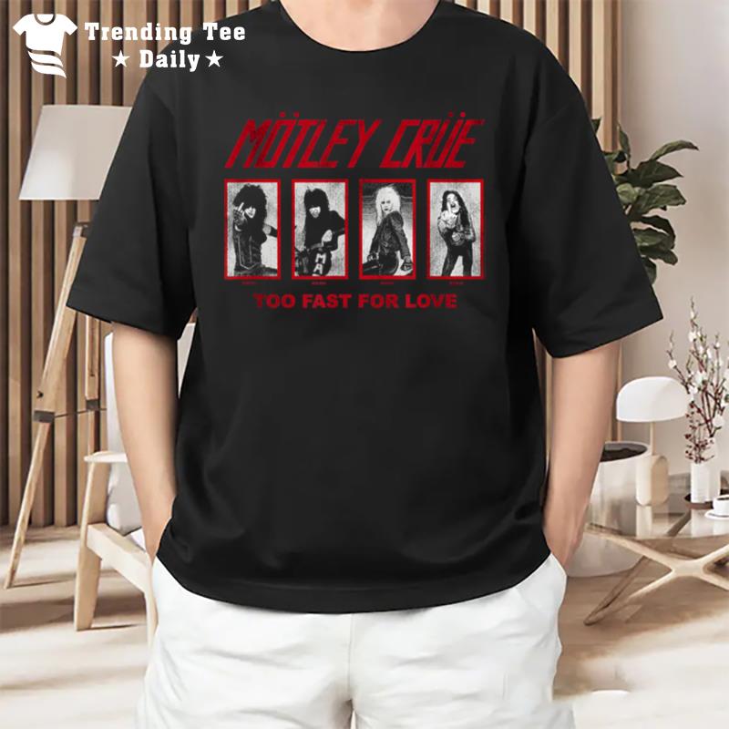 M ley Cr - 81 Too Fast For Love Group Grid T-Shirt