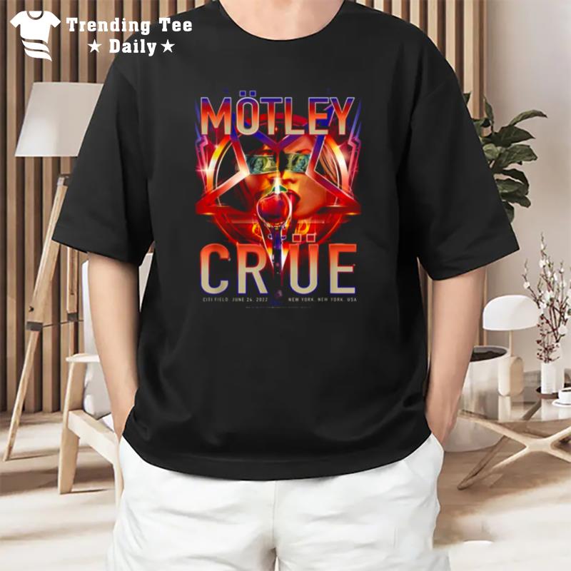 Motley Crue New York 2022 The StadI'm Tour New York Even T-Shirt