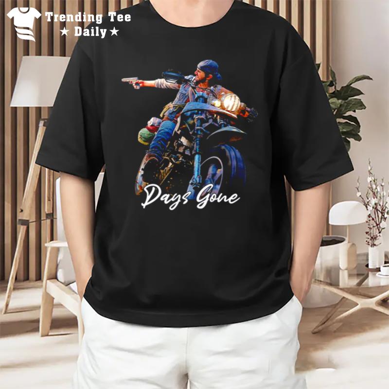 Motobike Days Gone Game Limited Series Design T-Shirt