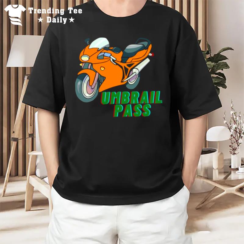 Motorbike Art Umbrail Pass T-Shirt