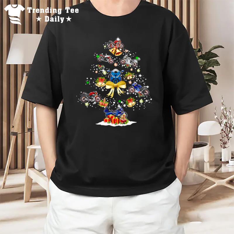 Motorcycle Christmas Tree T-Shirt