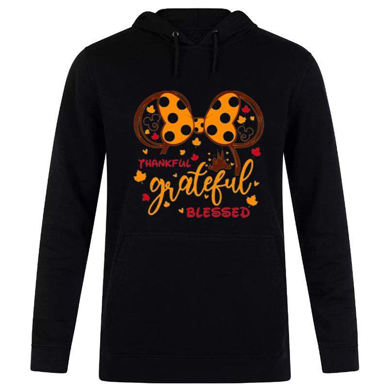 Mouse Thankful Grateful Blessed Disney Thanksgiving S Hoodie