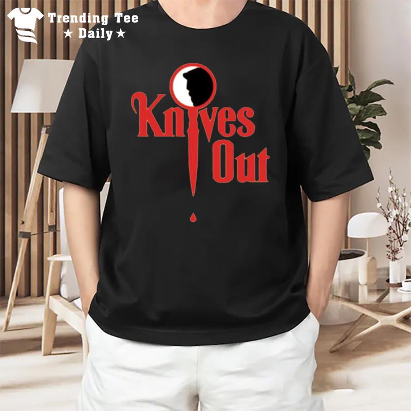 Movie Knives Out Red Design T-Shirt