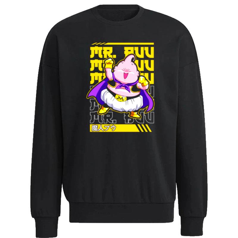 Mr. Buu Fan Art Dragon Ball Dbz Character Funny Cute Majin Buu Hoodie