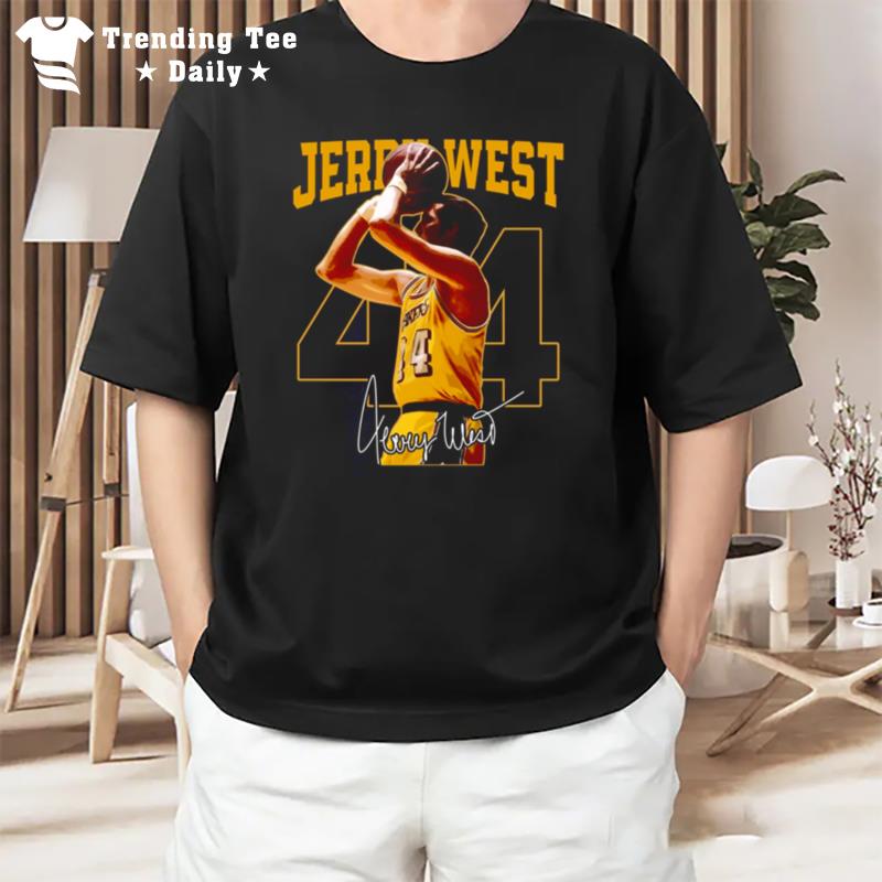 Mr Clutch Jerry West Los Angeles Basketball T-Shirt