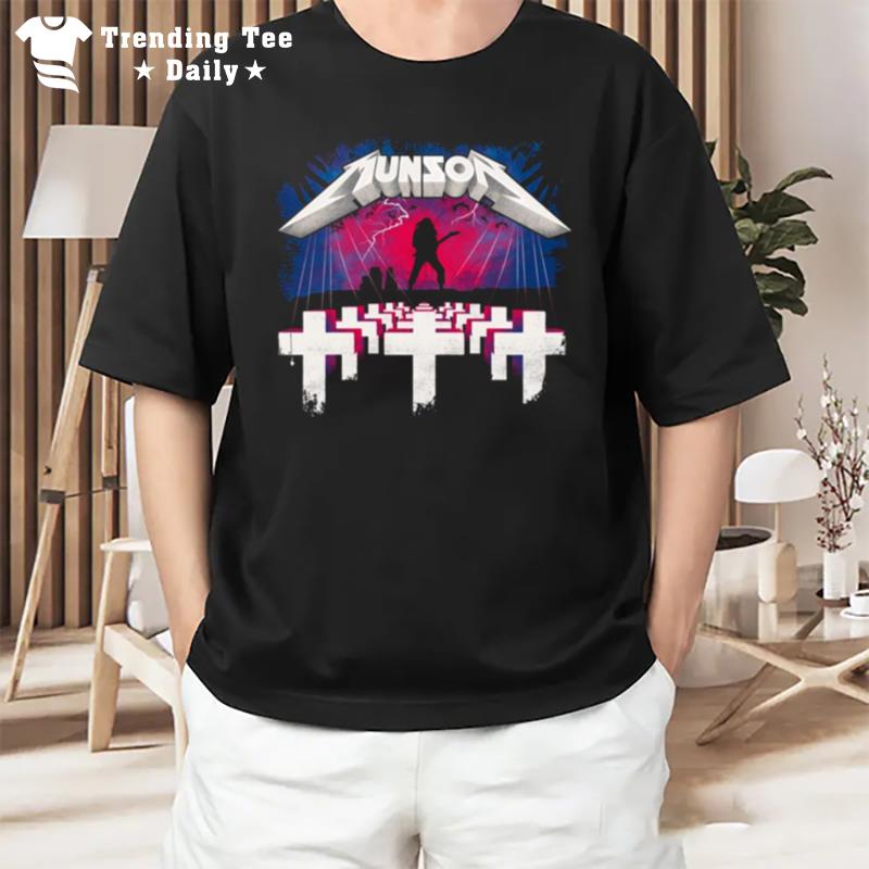 Munson Rock Metal Stranger Things Artwork T-Shirt