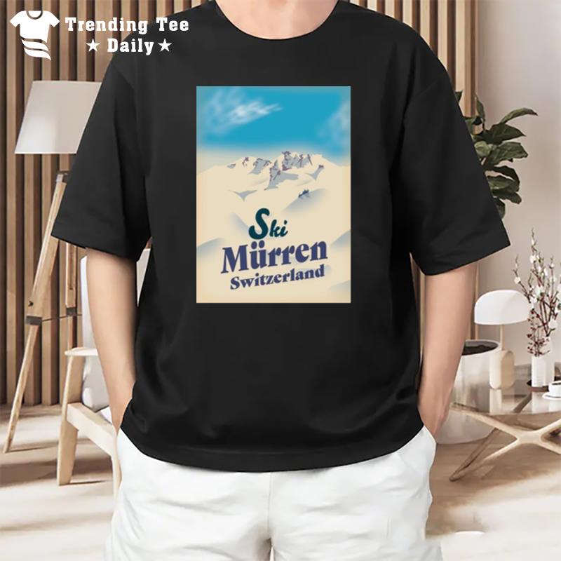 Murren Vintage Style Ski Switzerland T-Shirt