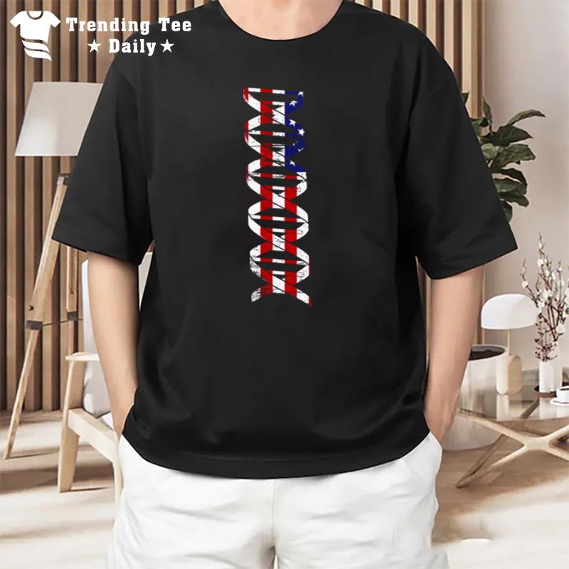 My Dna Is American Patriotic Vintage T-Shirt