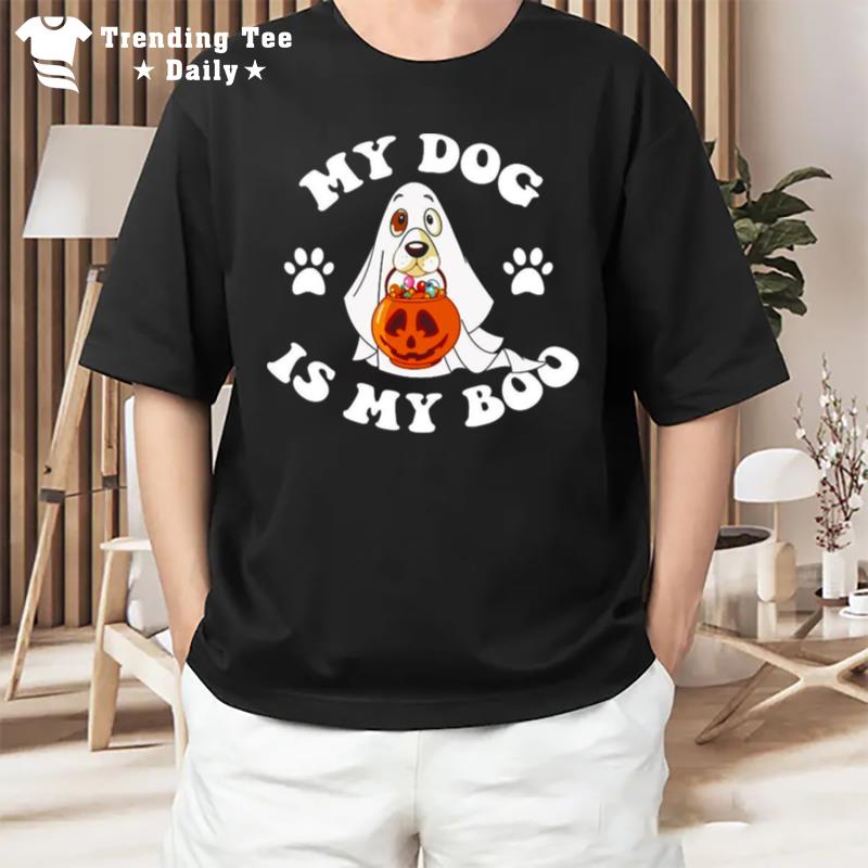 My Dog Is My Boo Ghost Halloween T-Shirt