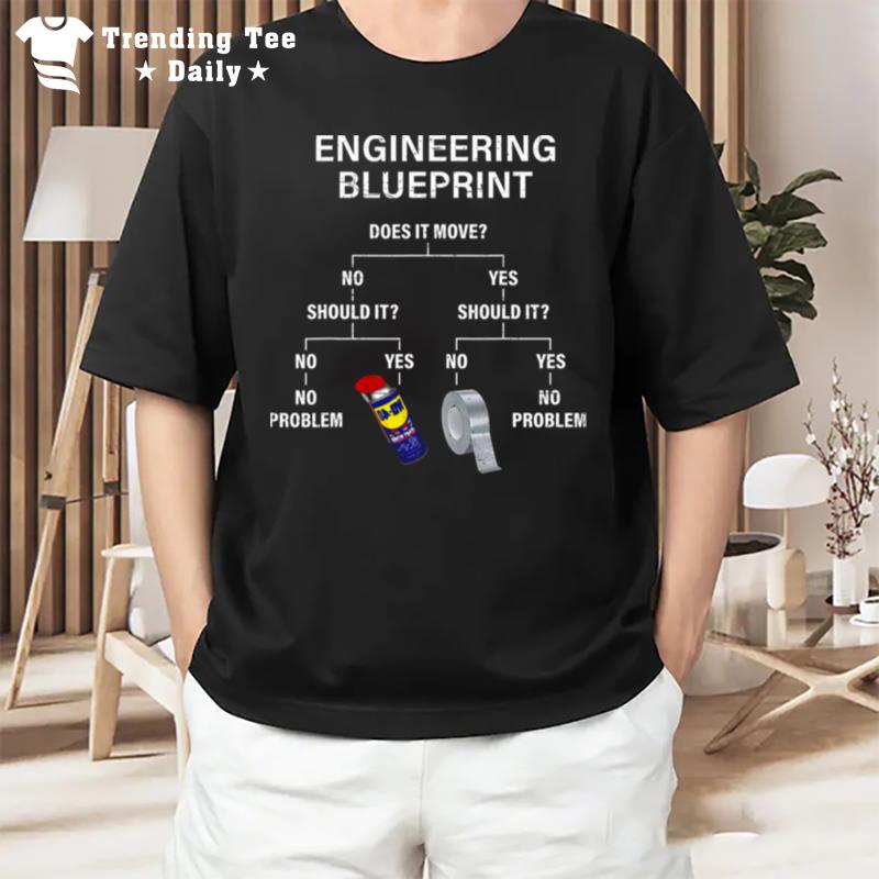 My Engineering Blueprint Funny Engineer Doom Patrol T-Shirt