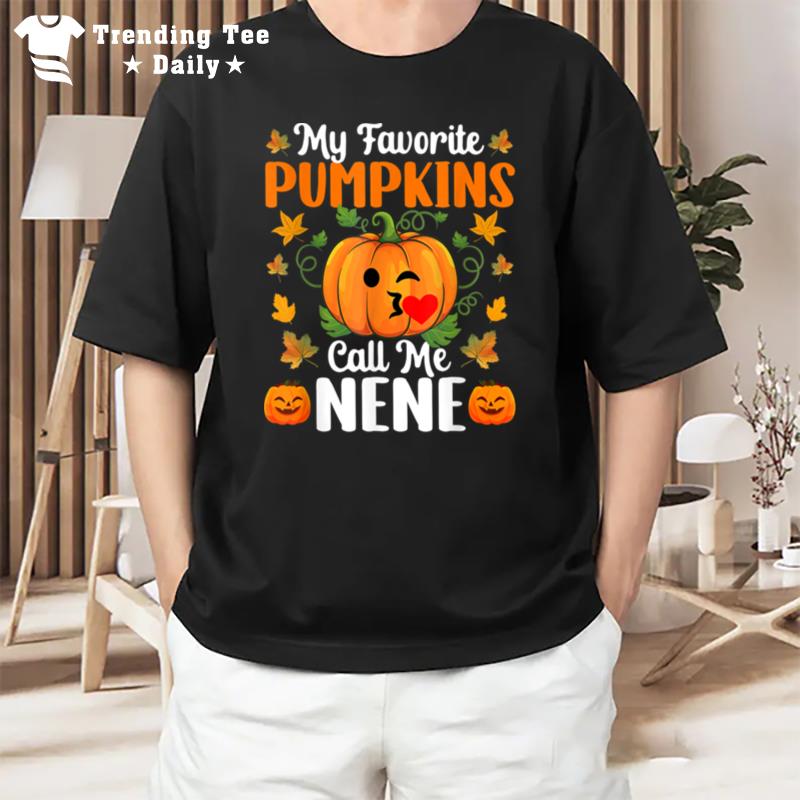 My Favorite Pumpkins Call Me Nene Funny Halloween T-Shirt