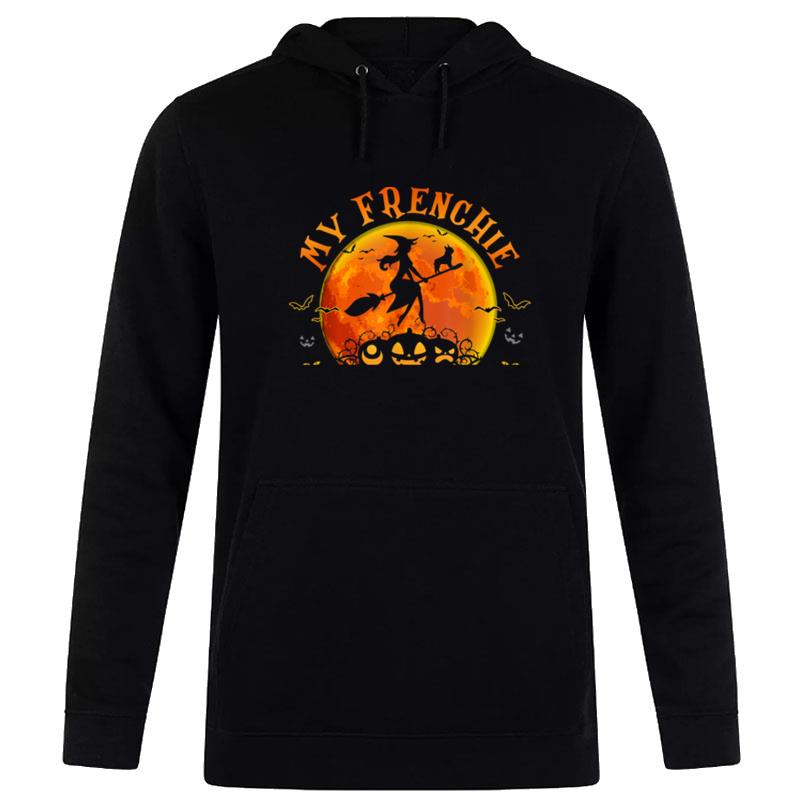 My Frenchie Rides Shotgun French Bulldog Lover Halloween Hoodie