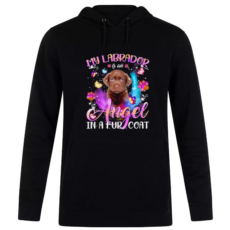 My Labrador Is An Angel In A Fur Coat Chocolate Labrador Hoodie