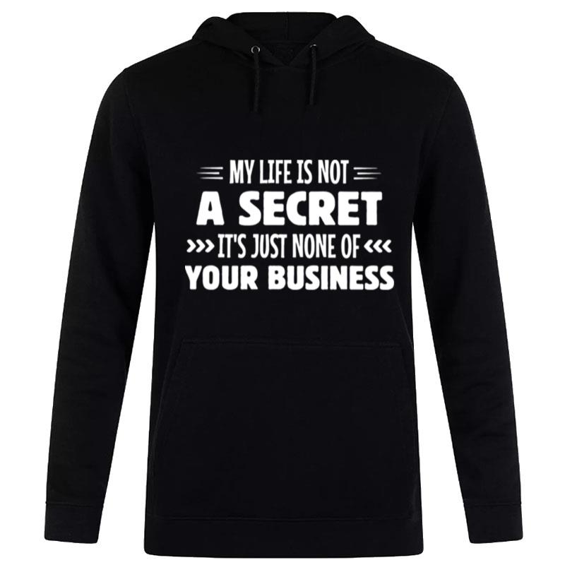 My Life Is n't A Secret It's Just None Of Your Business Hoodie