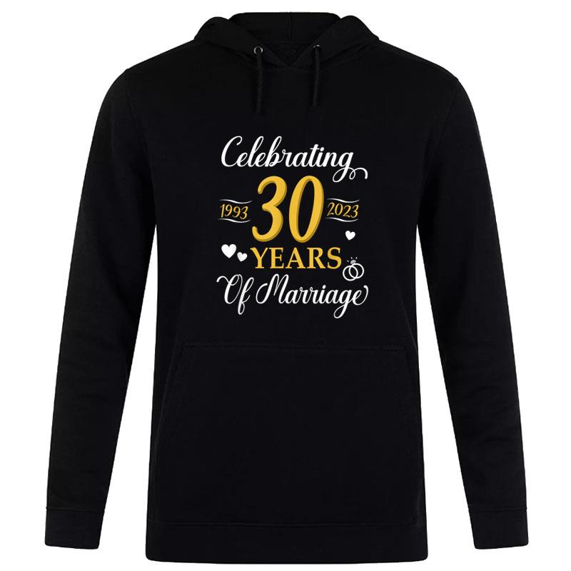 Celebrating 30 Years Of Marriage 1992 Anniversary Wedding Hoodie