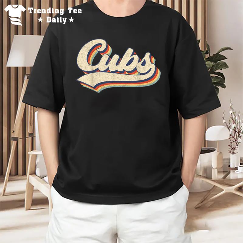 Cubs Surname Cubs Name Personalized Vintage Retro Cubs T-Shirt