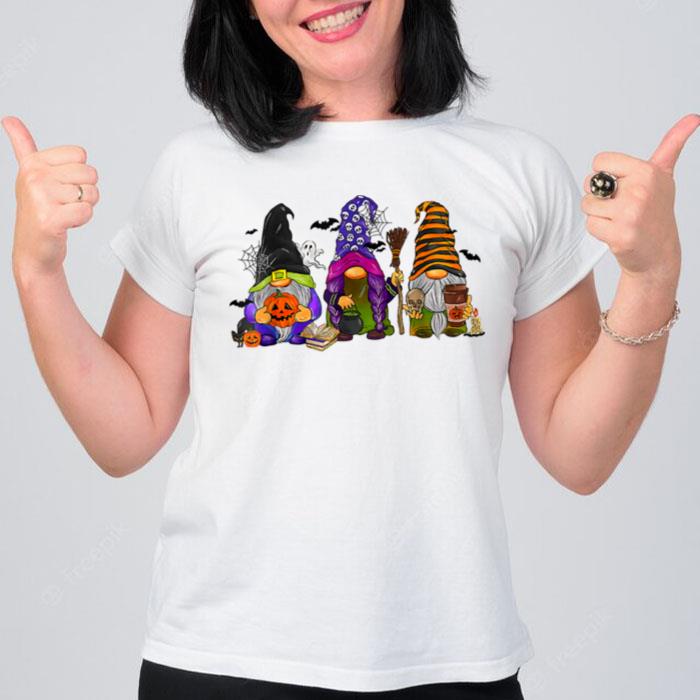 Halloween Gnomes Cute Witch Gnome Thanksgiving Fall Autumn T-Shirt