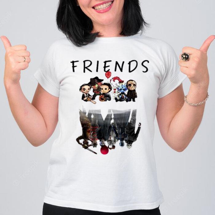 Halloween Horror Movie Killers Water Scary Friends T-Shirt