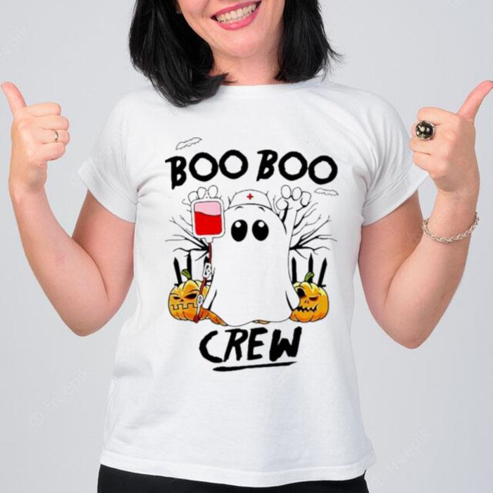 Halloween Nurse Boo Boo Crew Vintage T-Shirt