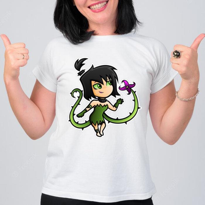 Halloween Plant Sam Danny Phantom Illustration T-Shirt