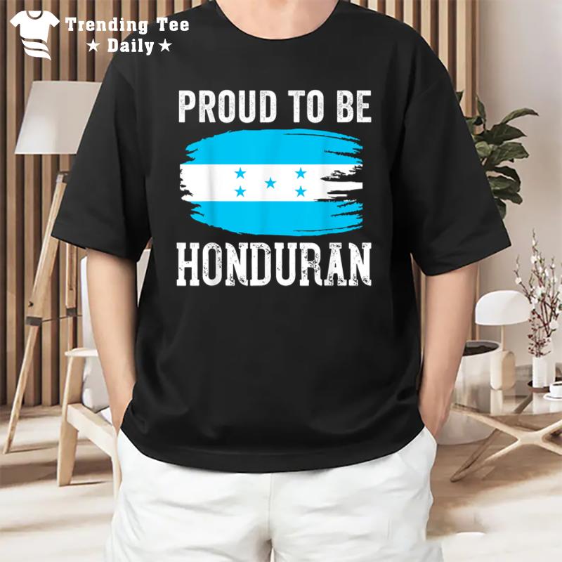 Honduras Flag Girl Catracha Mujer Honduran Camiseta T-Shirt