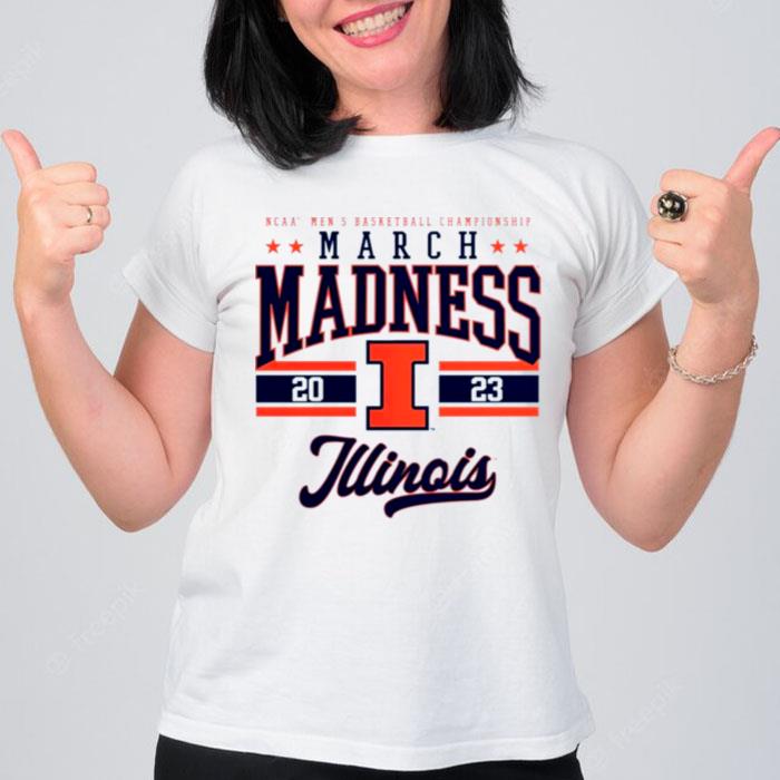 Illinois Fighting Illini 2023 Ncaa Men's Basketball Tournament March Madness T-Shirt