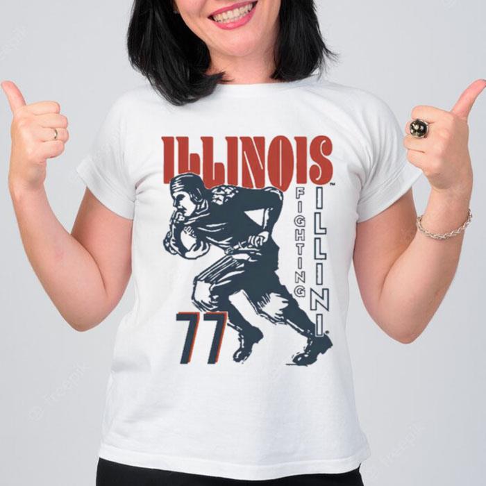 Illinois Fighting Illini 77 Football T-Shirt