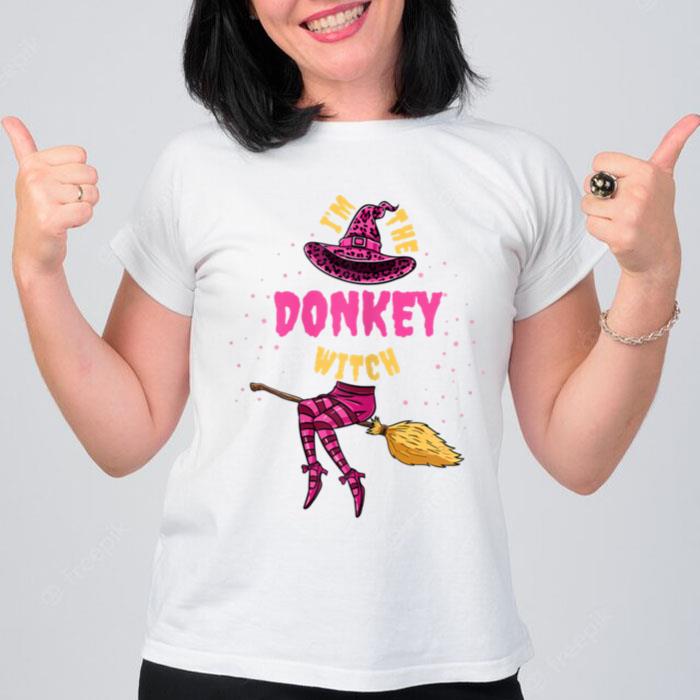 Im The Donkey Witch Halloween Matching T-Shirt