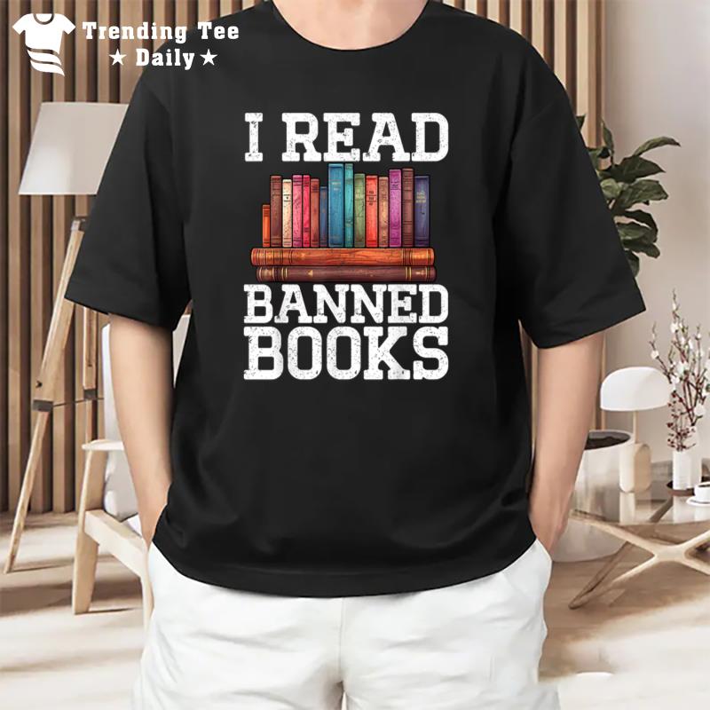 Im With The Banned Books Lovers Bookworm I Read Banned Books T-Shirt