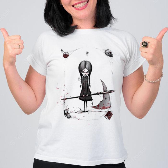 Image Retro Black The Addams Family T-Shirt