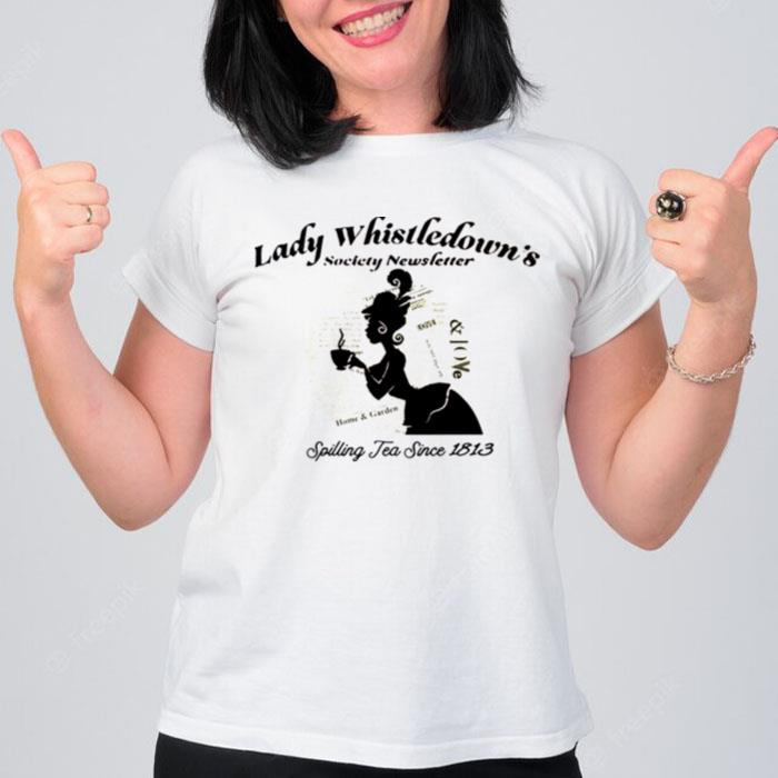 Lady Whistledown Society Paper Splling Tea Bridgerton T-Shirt