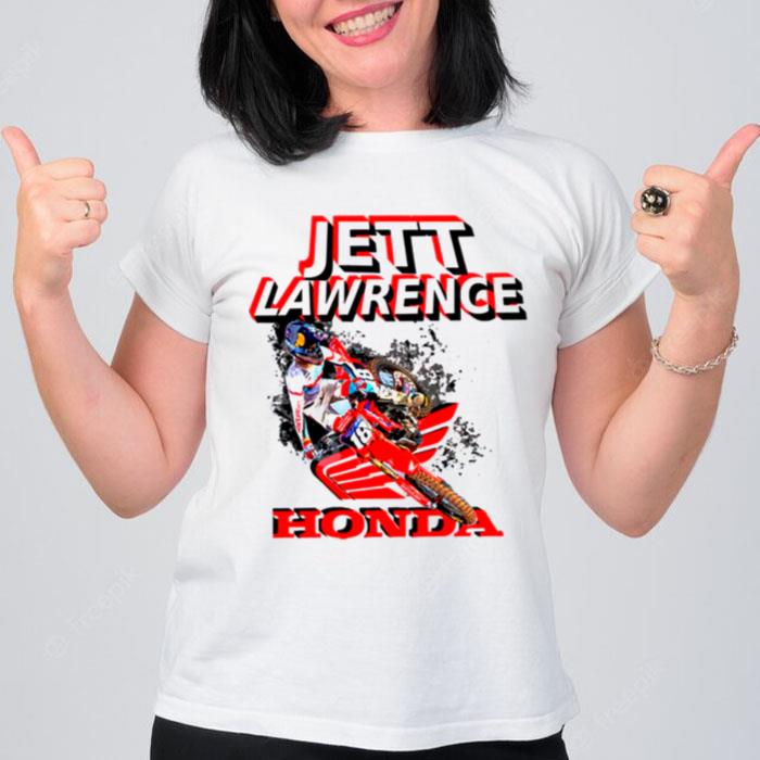 Leader Sx Mx Collage Pro Jett Lawrence 250 Motocross And Supercross Champion T-Shirt