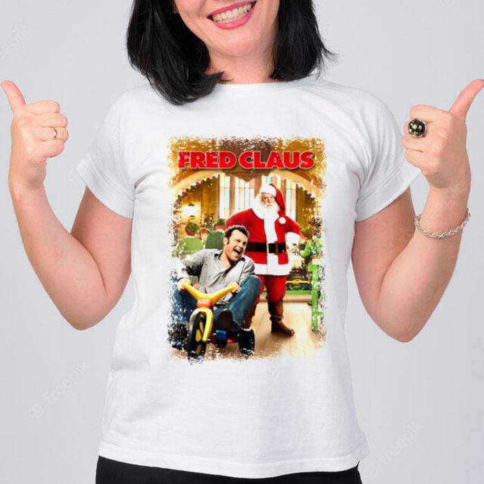 Leaping From A Low Branch Onto Your Back Fred Clause T-Shirt