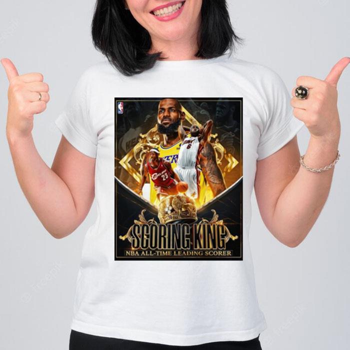 Lebron James Scoring King Nba All Time Leading Scorer T-Shirt