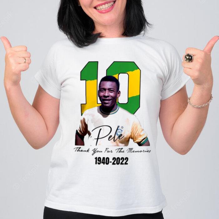 Legend 10 Pele Thank You For The Memories 1940 2022 T-Shirt